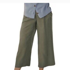 J Jill Pure Jill Women's Black Wide Leg Easy Knit Pull On Cropped Pants Size XS